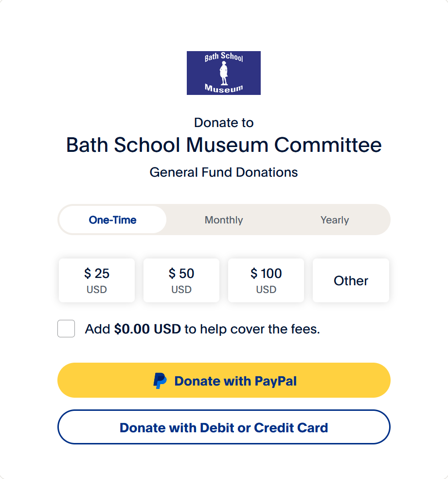 Donate Bath School Museum